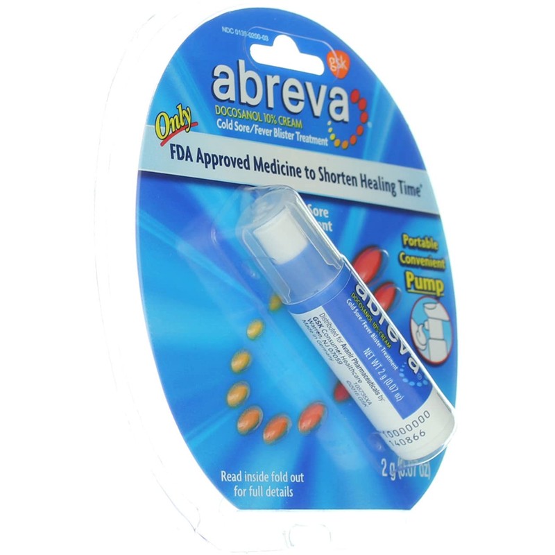Abreva 2grm Pump Size 1ct Abreva Cold Sore Treatment
