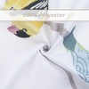 Bonhause Bird Shower Curtain, Spring Birds on Tree with Green
