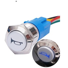 Car, Motorcycle, Boat 12V Horn Switch Connector, Engine Start Ignition Button