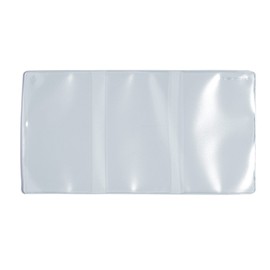 HERMA 1337 ID Card Holder for 3 Cards, Transparent, Pack of 10, Triple ID Holder for Protection for Car Registrations & EU Driving Licences, Plastic Card Sleeves Protective Cover Set, Transparent
