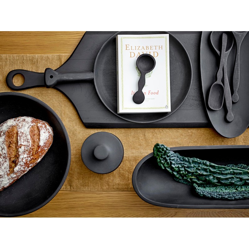 Bloomingville Black Acacia Wood Tray/Cutting Board