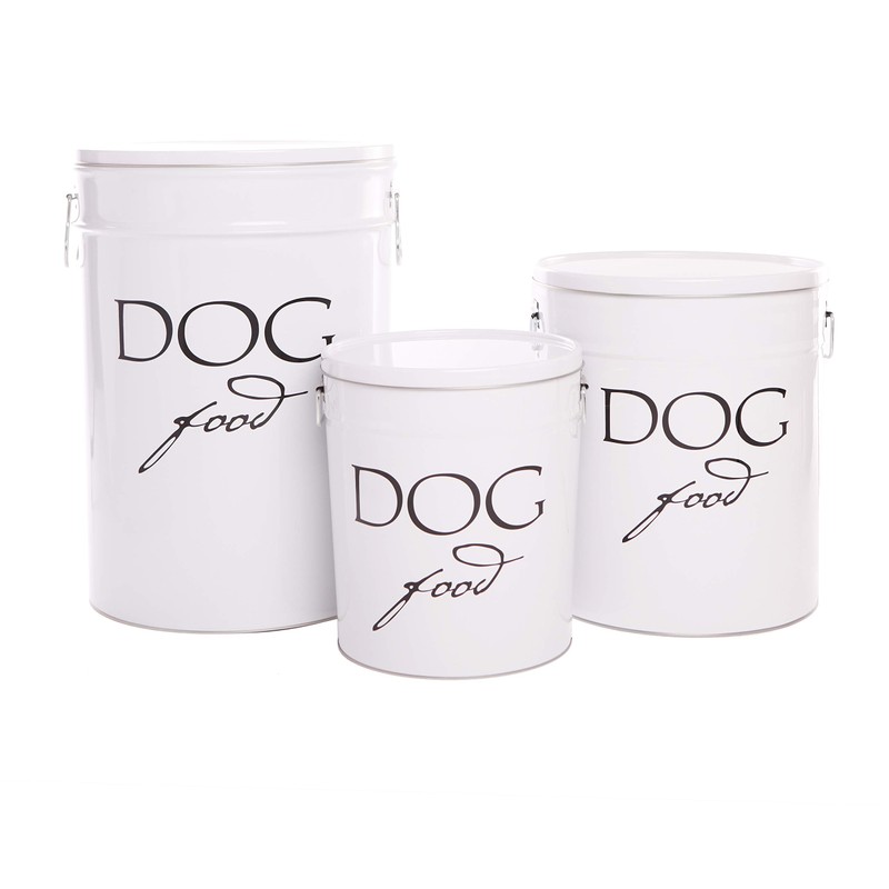 Harry Barker Pet Food Storage Collection, Classic White Food Storage