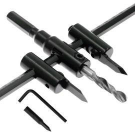 Luomorgo 1 3/16" to 7 7/8" Adjustable Hole Saw Circle Cutter Drill Bit Tool Saw Round Cutting for Drywall Wood