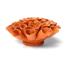 chive Large Orange Ceramic Flower Sea Polyp Novelty Decor