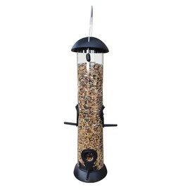 AIMALL Outdoor Hanging Bird Feeder, Removable and Windproof Automatic Feeder with Durable Plastic Material, Easy-to-Clean, for Garden and Backyard Use – 5.51in x 16.53in