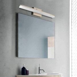 mirrea 24in Modern LED Vanity Light for Bathroom Lighting Dimmable 24w Brushed Nickel (Warm White 3000K)
