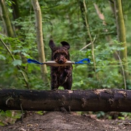Herm Sprenger - Jute Dog Tug Toy - Jute Dog Training Tool with 2 Handles for Training, Interactive Play, Tough Tug of War, for Small Medium Large Breeds (Medium)