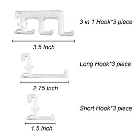 Custom PETG Hooks for Pegboard – 9-Pack (3 Types) | Sturdy Wall Organizer for Tools, Cables, Accessories