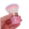 Baluue Nail Dust Brush Soft Flower Shaped Powder Remover Tool