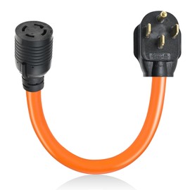 SURIEEN NEMA 14-50P to L14-30R Generator Welder Adapter Plug Cord 1.5FT, 50 Amp to 30 Amp 4 Prong Locking Generator Transfer Switch Adapter 125/250V, STW 10AWG, ETL Listed