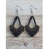 RBG Ruth Bader Ginsburg Dissent Collar Earrings from Black Stained