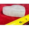 Selenite Thick Heart/Charging Plate 3”