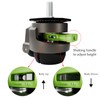 QXYJLCN 4-Pack Heavy Duty Retractable Leveling Stem Casters - 1/2"