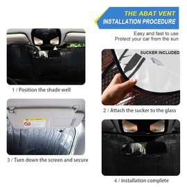 YYZZH Pirate Skull Sword Car Windshield Sun Shade Block UV Rays Sun Visor Protector Accordion Folding Sunshade Keep Vehicle Cool and Damage Free, Easy to Use, Fits Windshields of Various Sizes