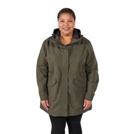Snow Country Outerwear Women's Plus Size 1X-6X Rain Jacket Coat Berwick Trench (Olive 4X)