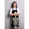 Wasach Skull Human Skeleton Apron,Human Skeleton Posing Apron,Adjustable Neck Bib