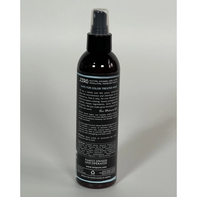 Renpure Professional Natural Coconut Water Replenishing Treatment Mist - 8