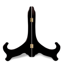 Uccellino Large Monogram Stand Dish Stand Picture Frame Wood Display 30m Quarter A4 Frame (Black, 1 Piece)