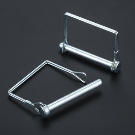 Truleego Paquete de 10 pines acopladores de remolque de 5/16 x 3-1/2 pulgadas, pasador de bloqueo de alambre resistente, pasador de bloqueo de eje de toma de fuerza segura para remolques, caravanas, barcos, equipos agrícolas