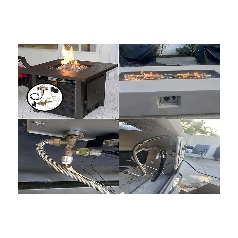 Brass Safety Valve Main Control Kit Heater Pilot Burner Assembly
