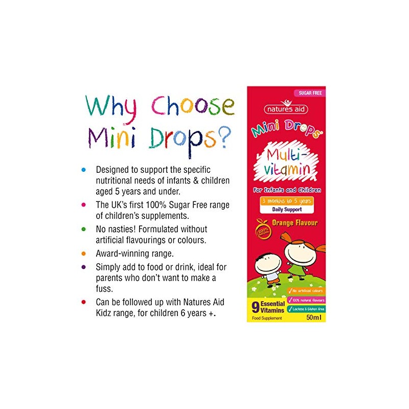 NATURES AID Multivitamin Drops For Children, 50 ML