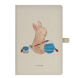Mr. & Mrs. Panda DIN A5 Baumwoll Notizbuch Hase Marienkäfer - Ostergeschenke, Osterdeko, Geschenk, Ostern Geschenk, Osterhase, Picknicken,