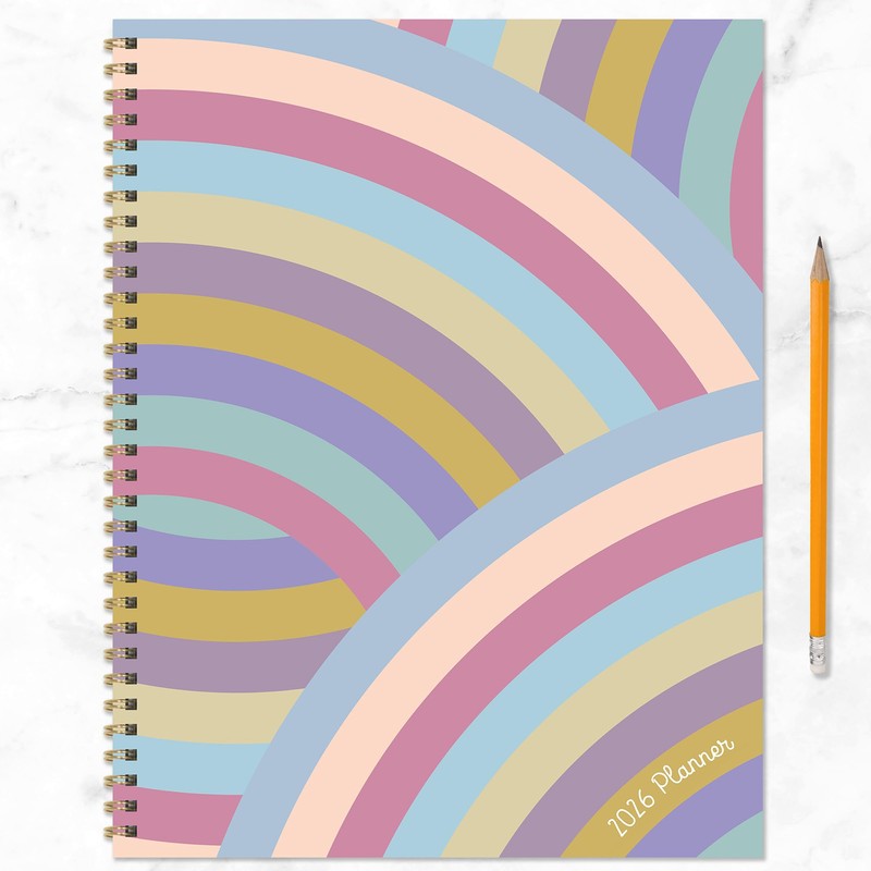 2026 Almost Rainbow Large Weekly Monthly Planner