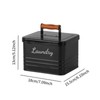 Qianly Laundry Pods Organizer with Wood Handle for Countertop Use,