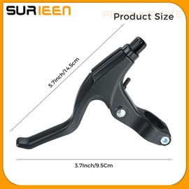 SURIEEN 1 Pair Bike Brake Levers, Universal BMX Bicycle Brake Levers Hand Brakes for MTB/BMX Mountain Road Bike with Aluminum Alloy Brake Handlebar Handles (22mm)