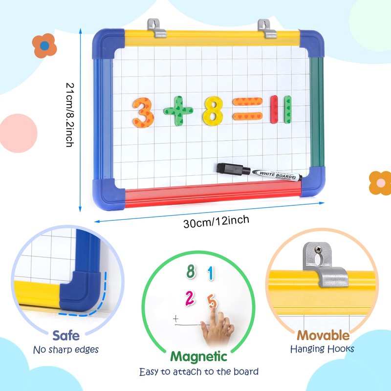 Swansea Small Whiteboard a4 Portable Magnetic White Board Double Side