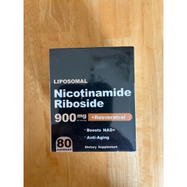 Liposomal NAD + Nicotinamide Riboside 900mg W/ Resveratrol 80 Capsules