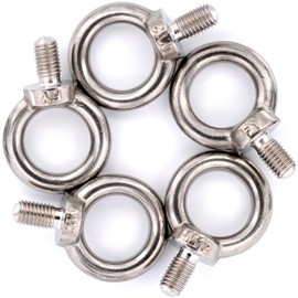 Stainless Steel Machinery Shoulder Lifting Eye Bolt (M12, 5 Items)