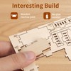 3D Wooden Puzzles for Adults,DIY Color Modern Villa Wooden Model