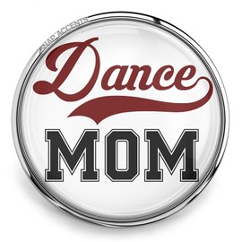 Choose a Color | Dance Mom Snap Jewelry 18MM Ballet Jazz Ginger Charm Button Fits Customizable Bracelets, Necklaces, Keychain Maroon