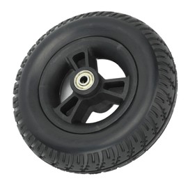 Wheelchair Wheel 7 Inch Wheel Replacement for Wheelchairs Robust Solid Wheelchair Wheel Front Silent Non-Slip