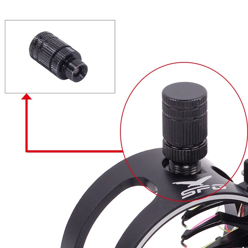 SOPOGER Archery Compound Bow Sight Light Fiber Optic 3/8-32 LED