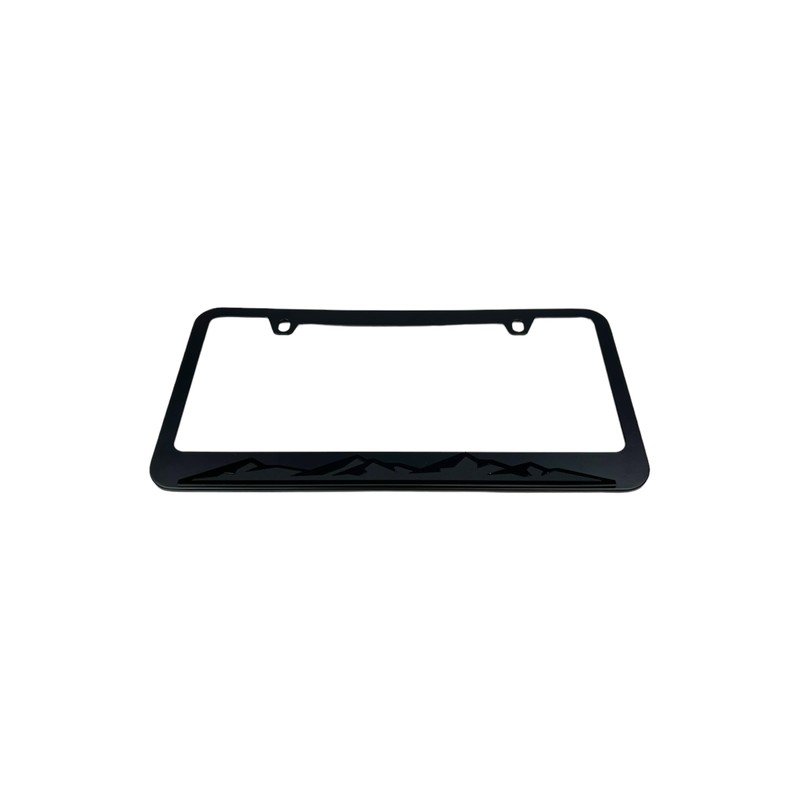 Eurosport Daytona- Mountain Range (Blacked Out) Black License Plate Frame