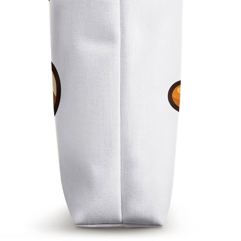 Cute Cartoon Beagle with Pizza Slice Tote Bag