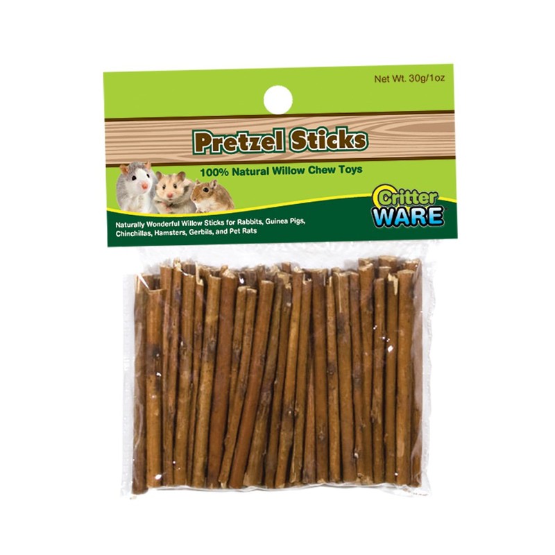 Ware Manufacturing Willow Critters Pretzel Sticks Small Pet Chew(Pack of