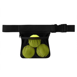 Nebudo Tennis Ball Band Holder Pickleball Tennis Balls Pickleballs Holding Accessory for Women Skirt Men Waist Hip Bags Accessories Pouch Sack Pickle Ball Bag Carrier Gadgets Gear Band Pocket - LARGE