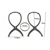 Mikinona Professional Wig Hanger Stand Plastic Wig Holder Folding Design