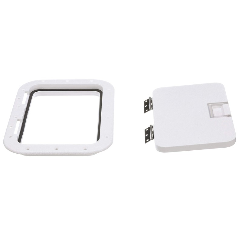 Seachoice Hinged Hatch, Arctic White, 7 in. X 11 in.