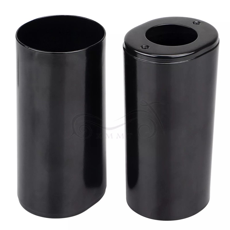 Unbranded Black Fork Tube Slider Covers Fit For Harley Road
