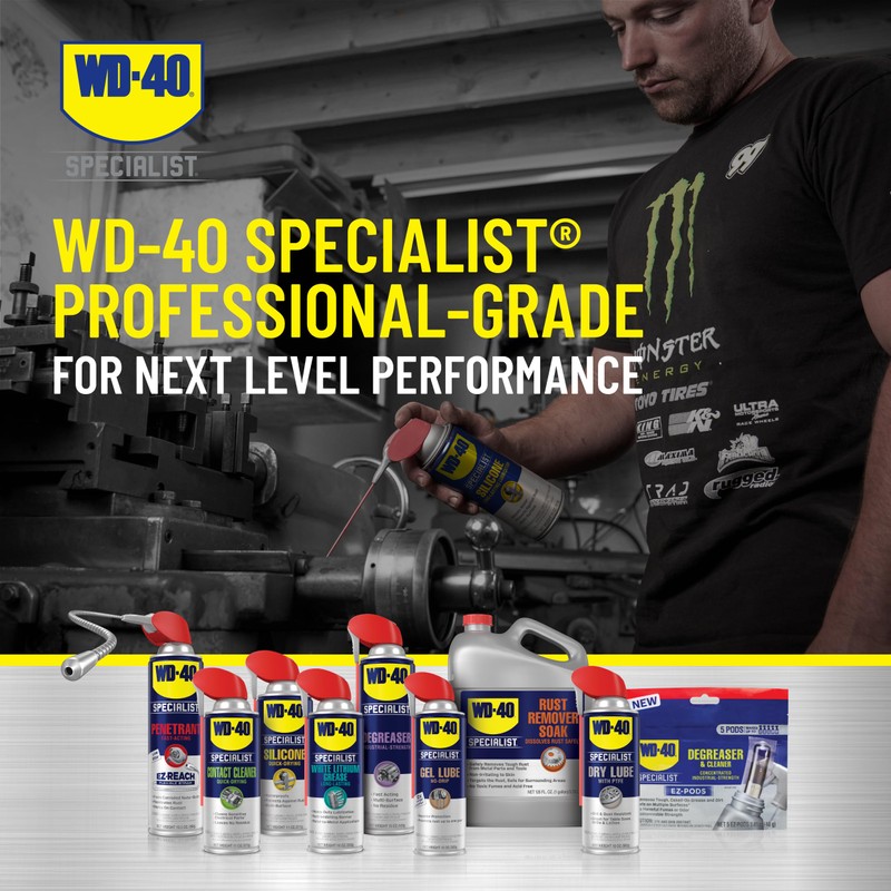 WD-40 Specialist Silicone Lubricant with Smart Straw Sprays 2 Ways,
