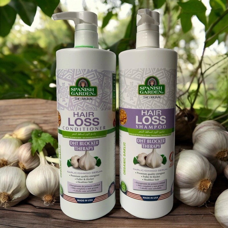 Spanish Garden The Original DHT BLOCK THERAPY HAIR LOSS GARLIC/GINKO