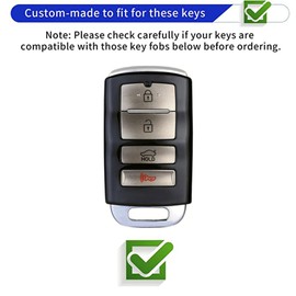 WENHENI Keyless Entry Systems Key for Kia Key Fob Cover Shell with Keychain Fit for KIA Cadenza K900 Smart Key (Silver-Pink)