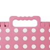 Casafield 9" Folding Step Stool with Handle, Pink - Portable