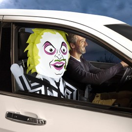 Gemmy Airblown Inflatable Beetlejuice CarBuddy, Black