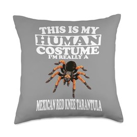 This Is My Human Costume I'm A Mexican Red Knee Tarantula Throw Pillow