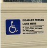 Disabled Person Lives Here Please Be Patient No Cold Callers
